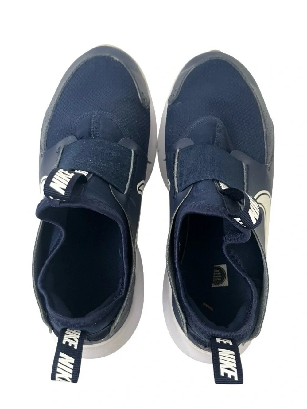 Nike Flex Runner - Navy Blue/White Sneakers - Size 7Y